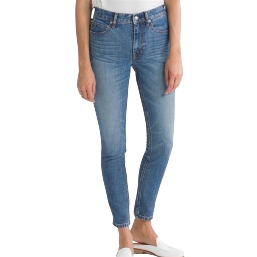 Everlane Mid-Rise Ankle Length Blue Denim Skinny Jeans Size 26